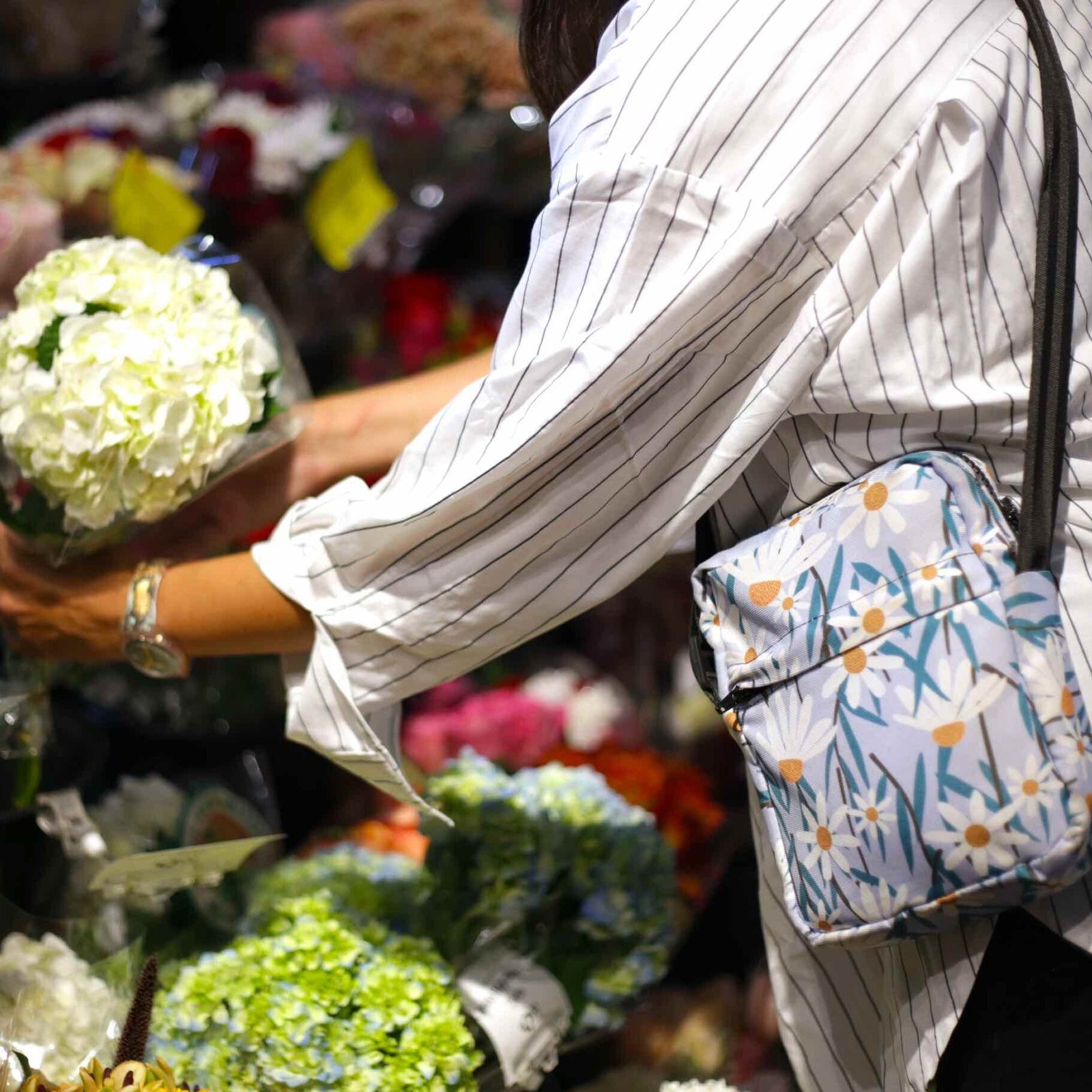 Freemoodco design crossbody bag bag, water proof, with colorful pattern