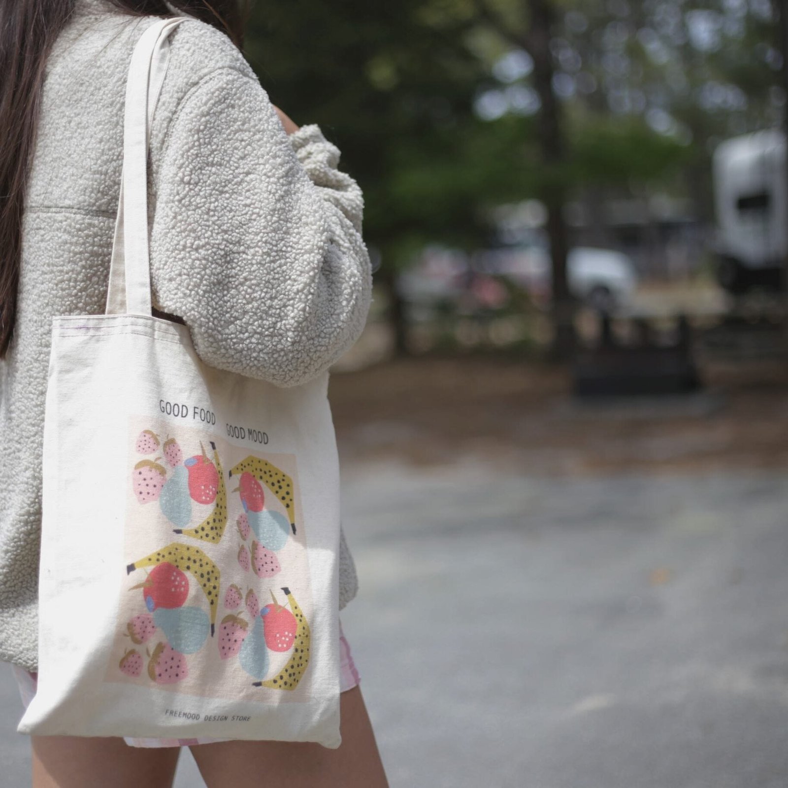 Freemoodco design tote bag, cotton canvas