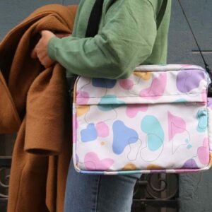 Pastel Abstract Laptop Bag – Waterproof