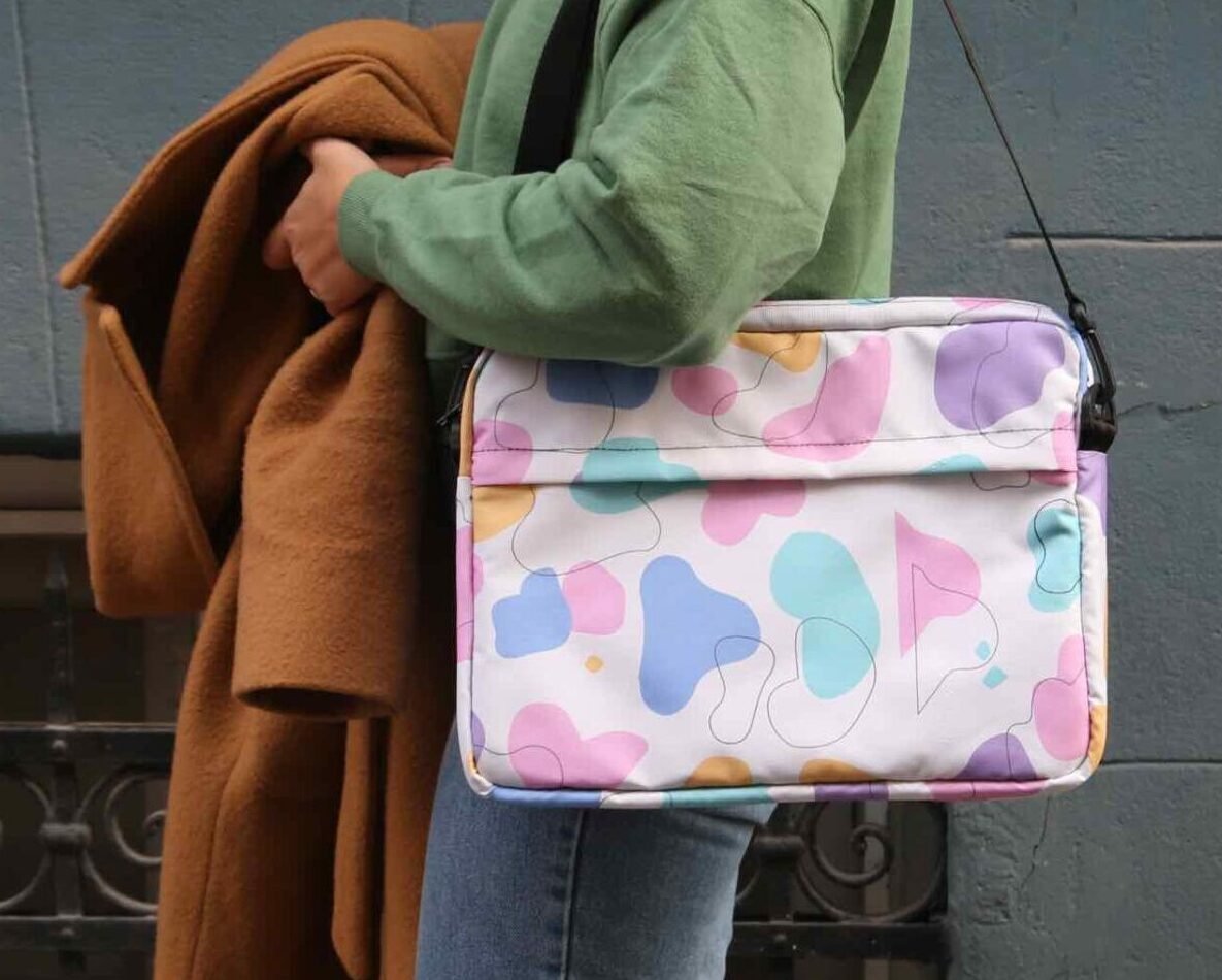 Pastel Abstract Laptop Bag – Waterproof